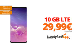 SAMSUNG Galaxy S10 mit 10 GB LTE nur 29,99€