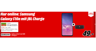 Galaxy S10e & JBL Charge 3 mit 6 GB LTE nur 21,99€