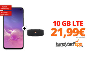 Galaxy S10e & JBL Charge 3 mit 10 GB LTE nur 21,99€