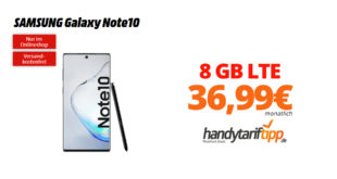 Galaxy Note10 mit 8 GB LTE Telekom nur 36,99€