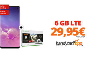 Galaxy S10 & Xbox One S mit 6 GB LTE Telekom nur 29,95€