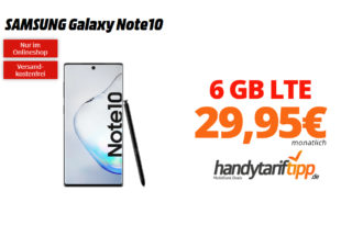 Galaxy Note10 mit 6 GB LTE Telekom nur 29,95€