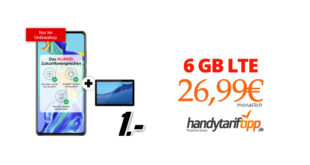 Huawei P30 & Mediapad T5 mit 10 GB LTE nur 26,99€