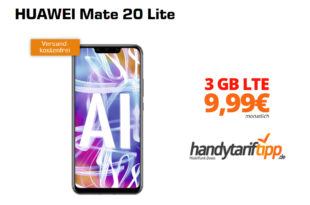 HUAWEI Mate 20 Lite mit 3 GB LTE nur 9,99€
