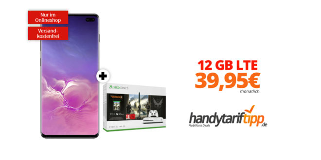 Galaxy S10+ & Xbox One S mit 12 GB LTE Telekom nur 39,95€