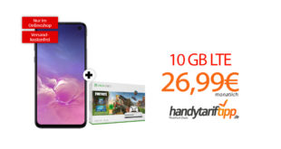 Galaxy S10e & Xbox one S 1TB mit 10 GB LTE nur 26,99€