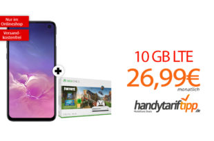 Galaxy S10e & Xbox one S 1TB mit 10 GB LTE nur 26,99€