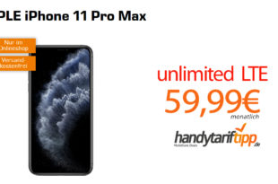 iPhone 11 Pro Max mit unlimited LTE nur 59,99€