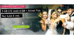 Allnet-Flat & 3 GB LTE & monatlich kündbar für 6,66€