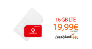 LTE 16 GB im Vodafone Netz nur 19,99€