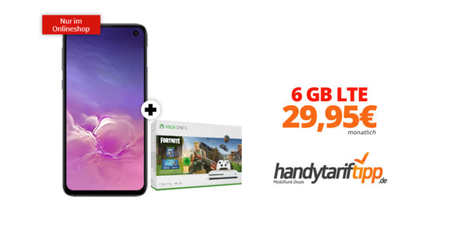 Galaxy S10e & Xbox one S 1TB mit 6 GB LTE im Telekom Netz nur 29,95€