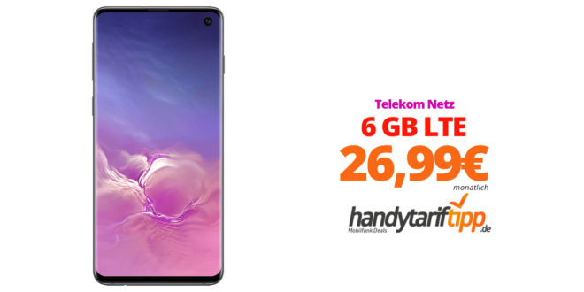 Galaxy S10 mit 6 GB LTE Telekom nur 26,99€