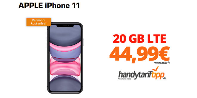 iPhone 11 mit 20 GB LTE nur 44,99€