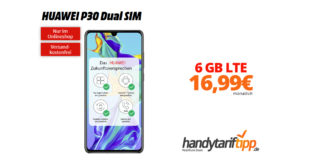 HUAWEI P30 mit 6 GB LTE im Telekom Netz nur 16,99€