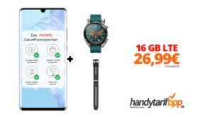HUAWEI P30 Pro & Watch GT Active mit 16 GB LTE nur 26,99€