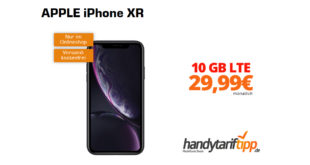 APPLE iPhone XR mit 10 GB LTE nur 29,99€