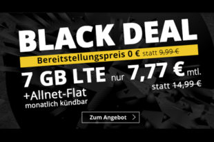 7 GB LTE & Allnet-Flat & monatlich kündbar- nur 7,77€