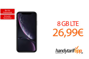 APPLE iPhone XR mit 8 GB LTE nur 26,99€