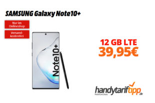 Galaxy Note10Plus mit 12 GB LTE Telekom eff. 39,95€