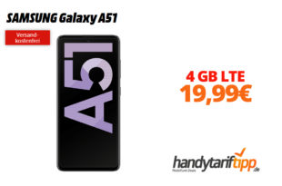 SAMSUNG Galaxy A51 mit 4 GB LTE nur 19,99€