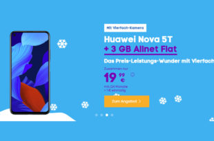 Huawei nova 5T mit 3 GB LTE nur 19,99€