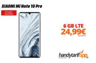 XIAOMI Mi Note 10 Pro mit 6 GB LTE nur 24,99€