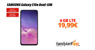 Galaxy S10e Dual-SIM mit 4 GB LTE nur 19,99€