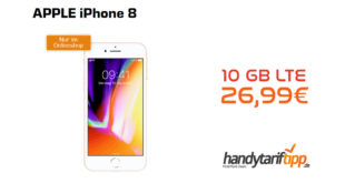 iPhone 8 mit 10 GB LTE nur 26,99€