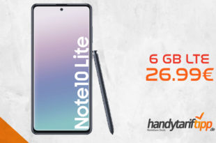 Galaxy Note 10 Lite mit 6 GB LTE nur 26,99€