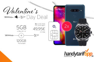 [Partner Deal] 2x LG V40 ThinQ & LG W7 Watch mit 5 GB und 120 GB LTE nur 42,48€