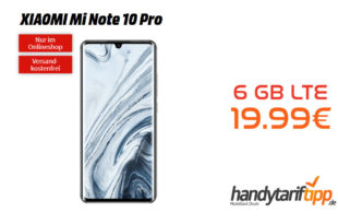 XIAOMI Mi Note 10 Pro mit 6 GB LTE nur 19,99€