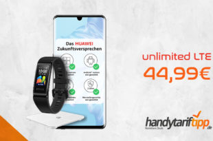 Huawei P30 Pro & Fitnessband & Fitnesswaage mit unlimited LTE nur 44,99€