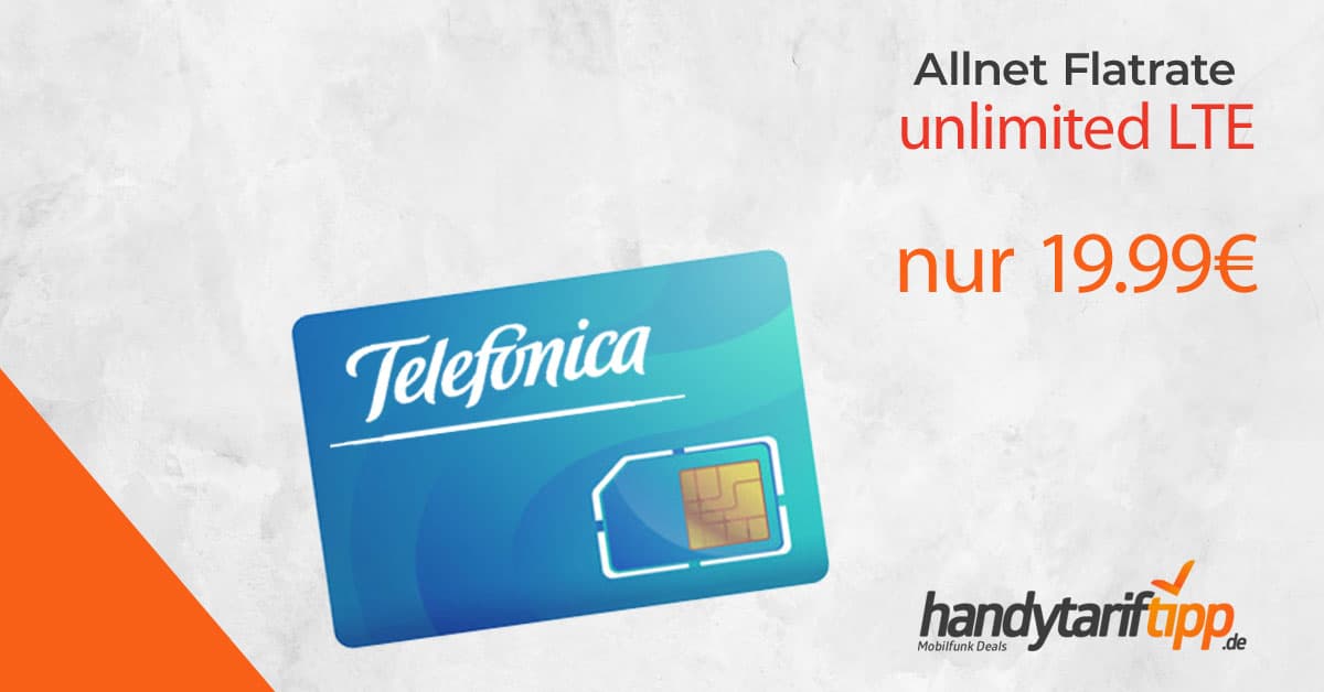 o2 Free Unlimited Basic nur 19,99 Euro monatlich - HandyTarifTipp