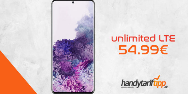 Galaxy S20+ [S20Plus] mit unlimited LTE nur 54,99€