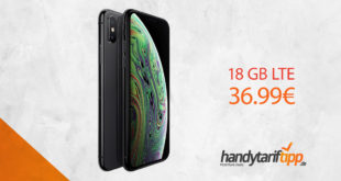 APPLE iPhone XS mit 18 GB LTE nur 36,99€