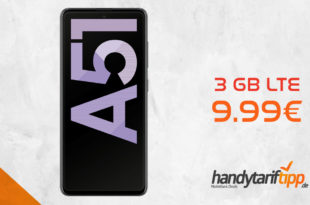 SAMSUNG Galaxy A51 mit 3 GB LTE nur 9,99€
