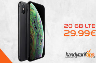 APPLE iPhone XS mit 20 GB LTE nur 29,99€