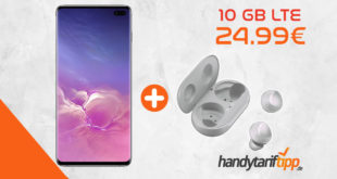 Galaxy S10+ [S10Plus] & Samsung Galaxy Buds mit 10 GB LTE nur 24,99€