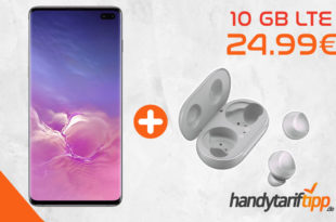 Galaxy S10+ [S10Plus] & Samsung Galaxy Buds mit 10 GB LTE nur 24,99€