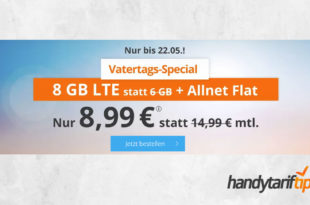 8GB LTE ohne Vertragslaufzeit nur 8,99€