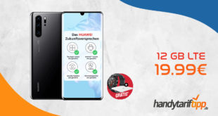 HUAWEI P30 Pro & Watch GT & Körperfettwaage mit 12 GB LTE nur 19,99€