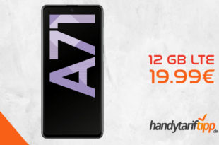 SAMSUNG Galaxy A71 mit 12 GB LTE nur 19,99€