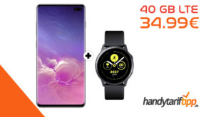 SAMSUNG Galaxy S10+ [S10Plus] & Samsung Galaxy Watch mit 40 GB LTE nur 34,99€