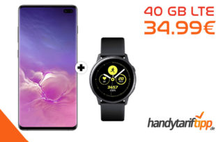 SAMSUNG Galaxy S10+ [S10Plus] & Samsung Galaxy Watch mit 40 GB LTE nur 34,99€
