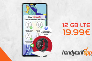 HUAWEI P30 & Huawei Watch GT & Körperfettwaage & 6 Monate Huawei Music mit 12 GB LTE nur 19,99€