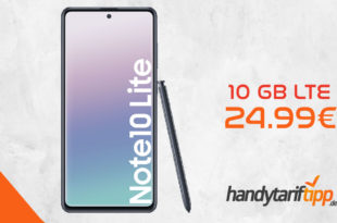 SAMSUNG Galaxy Note 10 Lite mit 10 GB LTE im Telekom Netz nur 24,99€