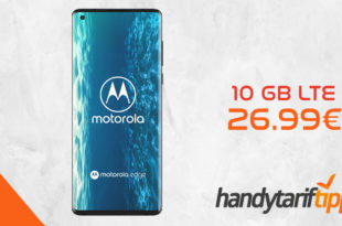MOTOROLA Moto Edge 5G mit 10 GB LTE nur 26,99€