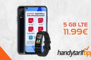 Huawei P40 Lite 128 GB & Huawei Band 4 Pro mit 5 GB LTE nur 11,99€