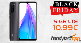 Black Friday Deal: Xiaomi Redmi Note 8T mit 5 GB LTE nur 10,99€
