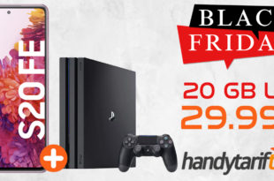 SAMSUNG GALAXY S20 FE & SONY PS4 Playstation 4 Pro 1TB mit bis zu 20 GB LTE nur 29,99€ monatlich - Telekom, Vodafone und Telefonica o2 Netz